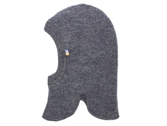 Joha coke melange balaclava elephant hat merino wool  